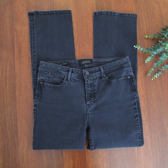 TALBOTS Flawless Five Pocket Barely Boot Faded Black Jeans - Picture 5 of 10